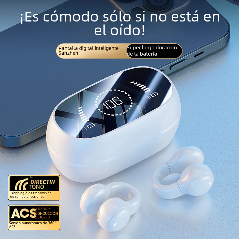 Auriculares Bluetooth de conducción ósea M55 para deporte.